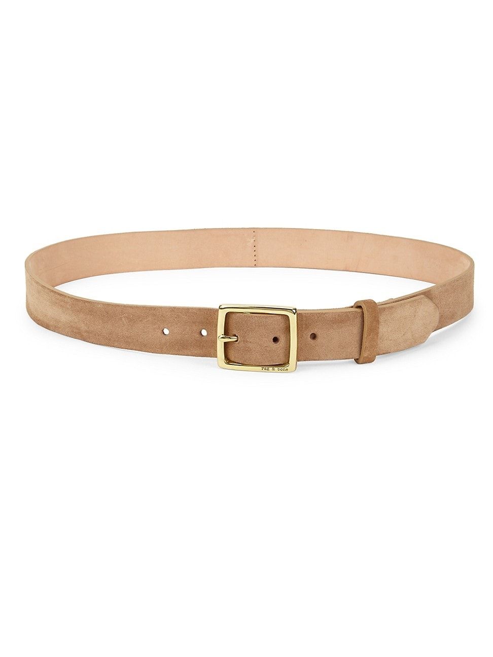 Rag & Bone Women's Suede Boyfriend Belt - Camel - Size XS | Saks Fifth Avenue