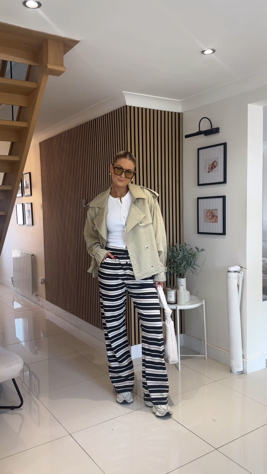 The most perfect transitional trousers and lightweight jacket you’ll ever find 😍 you girls know I LOVE a good pair of wide leg trousers and these comfy beauties did not disappoint! They have a matching long sleeve top which makes the perfect autumnal co ord but I’ve styled it with a simple white tank and trainers for a look that is more late summer (you could also swap your trainers out for chunky black sandals). Then pop on this gorge lightweight cropped trench coat for a more ‘early autumn’ outfit 💁🏼‍♀️ 


#LTKuk #LTKstyletip #LTKautumn