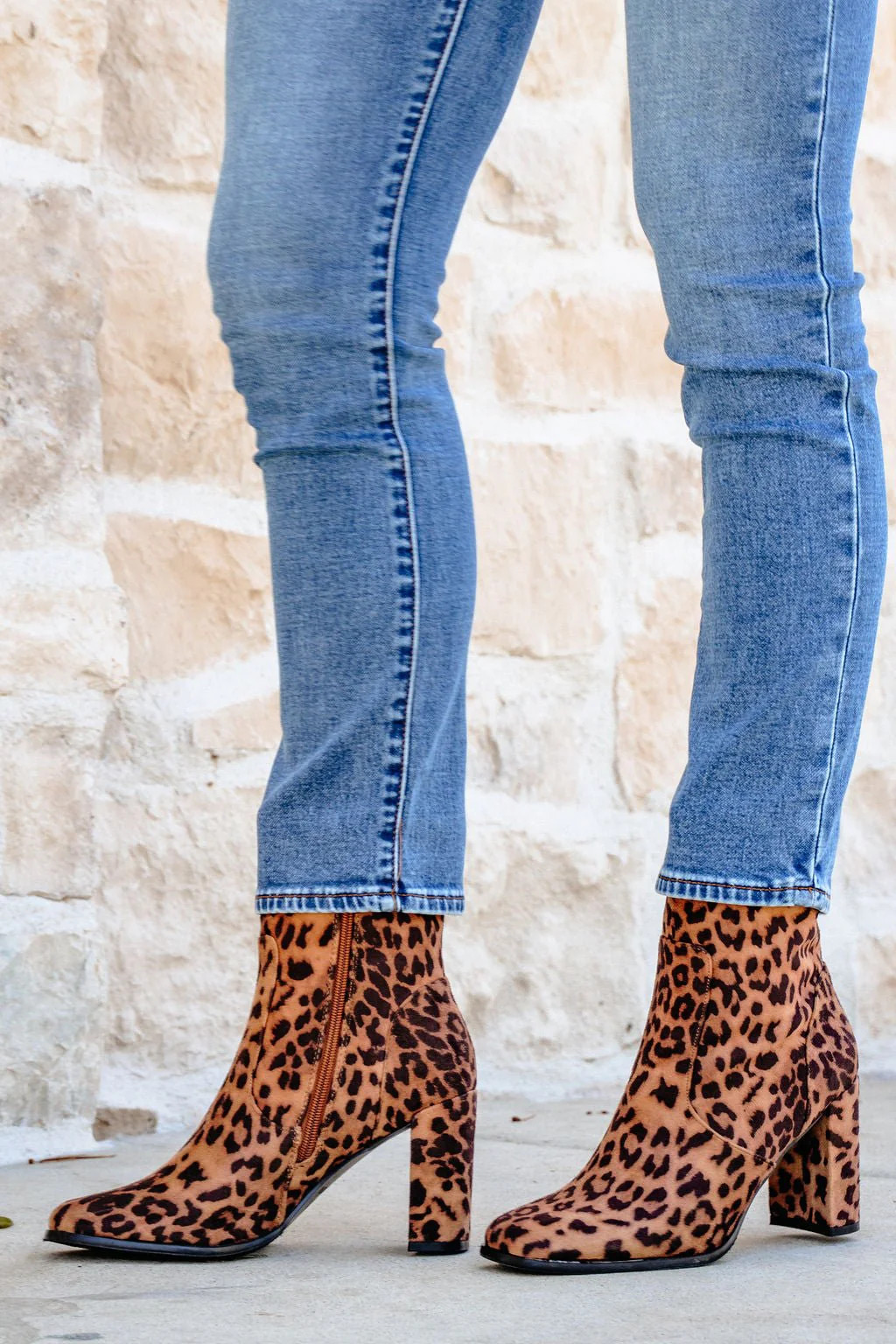 Brown Leopard Suede Booties - FINAL SALE | Magnolia Boutique