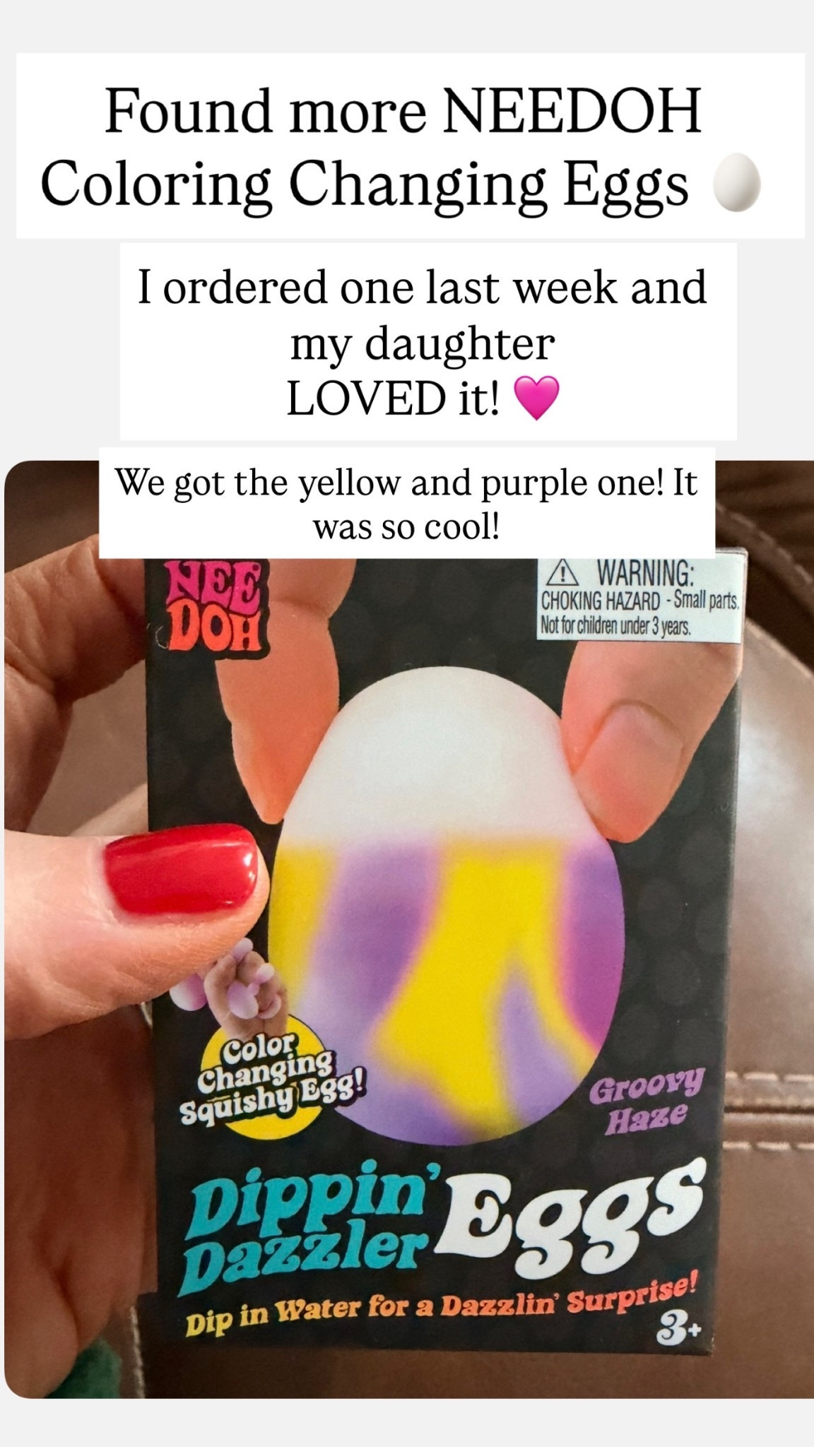 NEEDOH color changing eggs 🩷

#LTKKids #LTKSeasonal