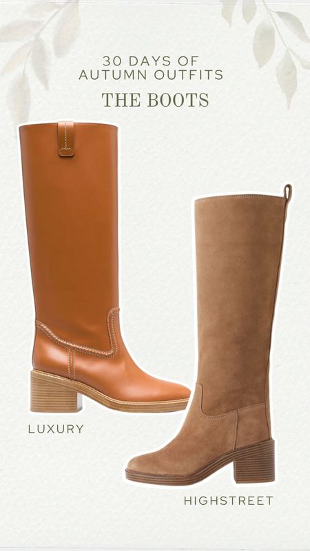 30 Days Of Autumn Outfits | Day 2: The Details

I love Chloe boots for autumn & winter and you cannot go wrong with tan leather. I’ve also found these beautiful dupes from the Highstreet! 

Fall fashion, autumn fashion, winter fashion, autumn boots, Highstreet boots, luxury boots, autumn style, fall style 

#LTKSeasonal #LTKeurope
