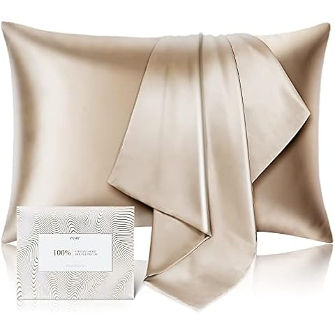 ZIMASILK 100% Mulberry Silk Pillowcase for Hair and Skin Health,Soft and Smooth,Both Sides Premiu... | Amazon (US)