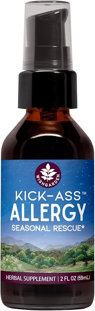 WishGarden Herbs Kick-Ass Allergy - Plant-Based Non-Drowsy Herbal Allergy Supplement with Nettle ... | Amazon (US)