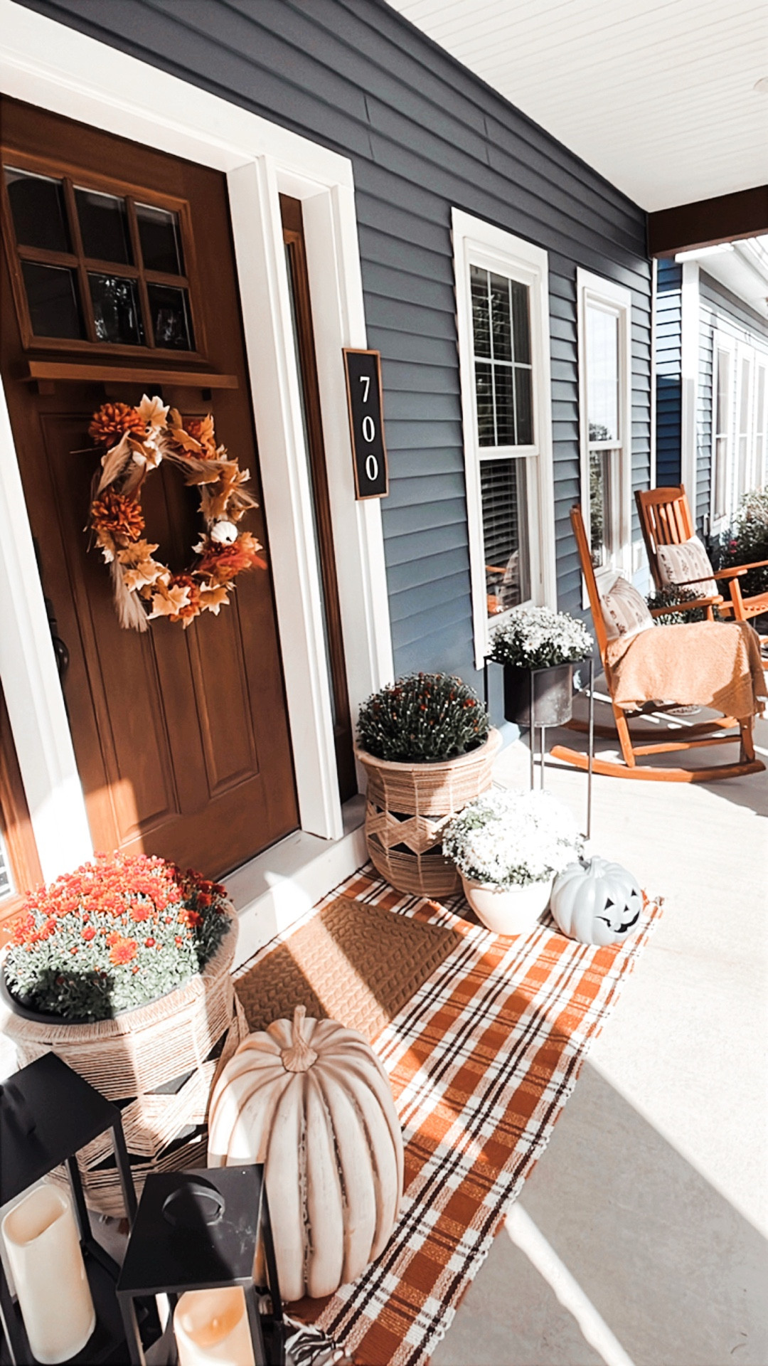 Affordable fall front porch! 🍂

Fall decor, decor, fall porch, pumpkin, mums, cozy home, neutral home  

#LTKHome #LTKSeasonal #LTKFindsUnder50