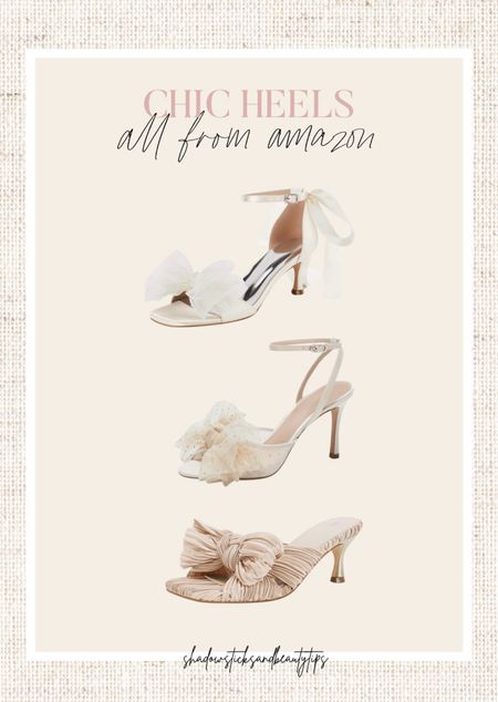 Amazon bow heels 

#LTKfindsunder100 #LTKstyletip #LTKshoecrush