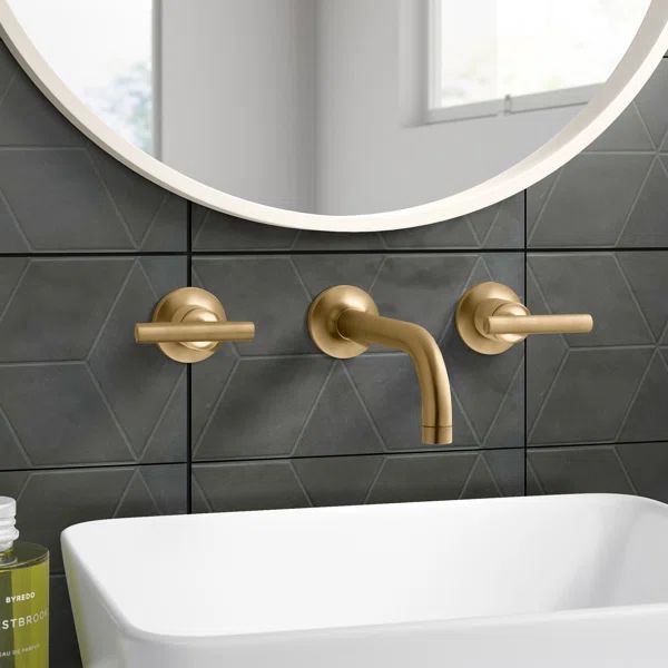 K-T14414-4-BGD Purist® Wall Mounted Bathroom Faucet | Wayfair North America
