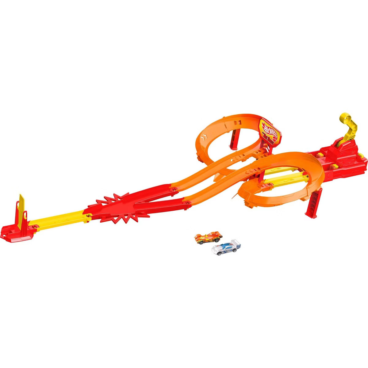 Hot Wheels Action Hot Ones Freeway Frenzy Toy Vehicle Track - 25pk | Target