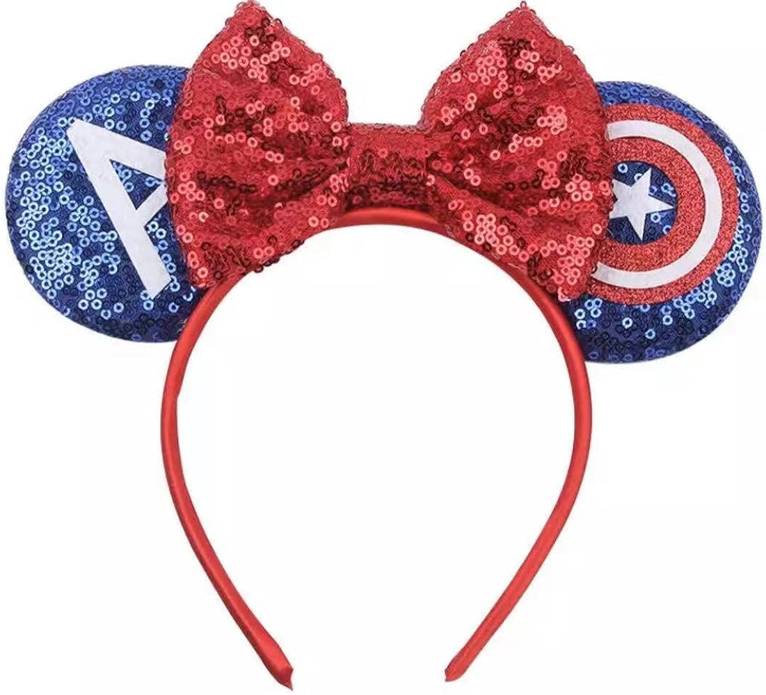 Princess Minnie Ears,Pick your color, Flower Minnie Ears, Floral minnie ears, Purple Sparkle Mouse E | Amazon (US)