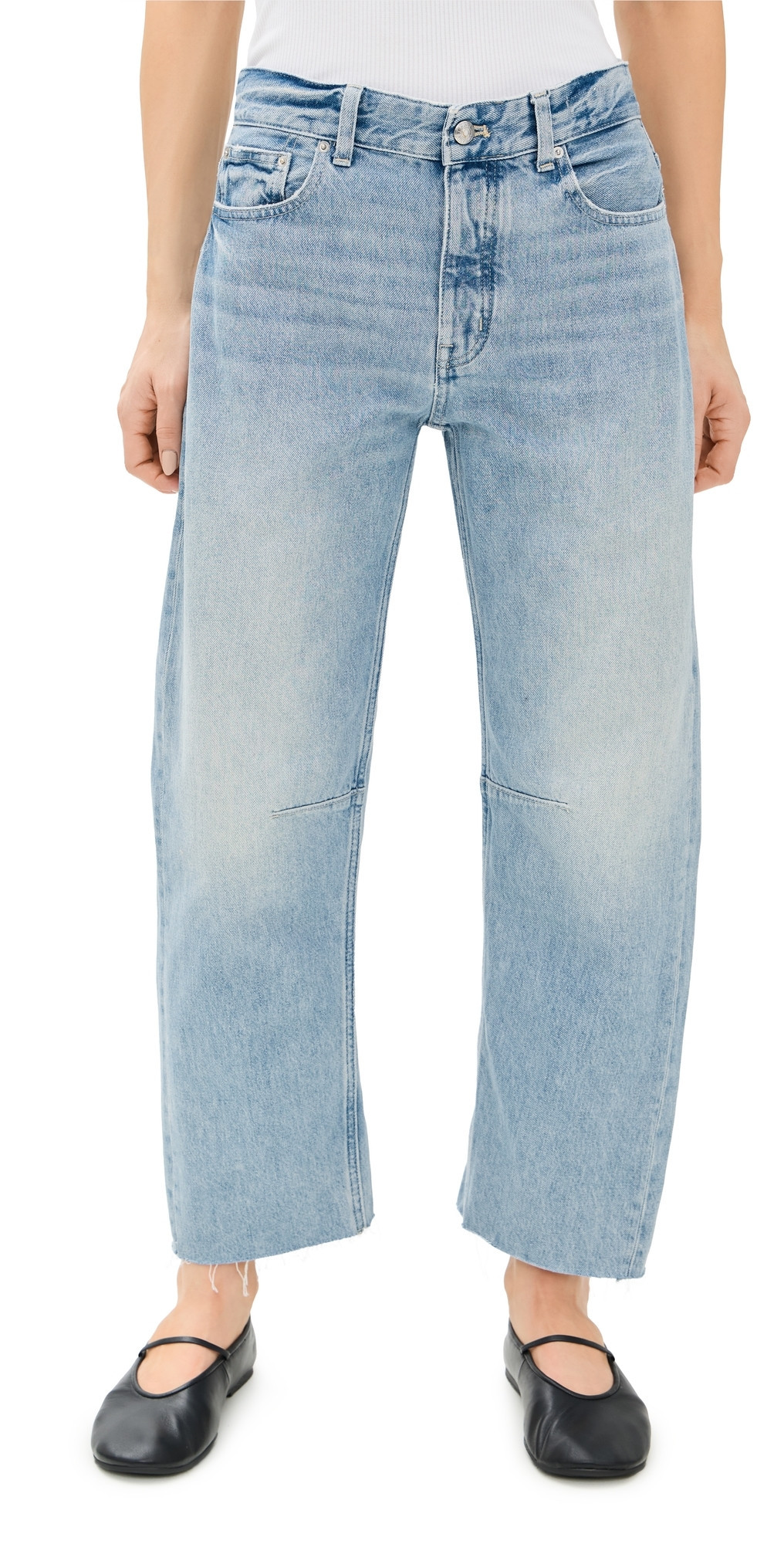 Madewell The Darted Barrel-Leg Jeans Edmonson Wash 29 | Shopbop