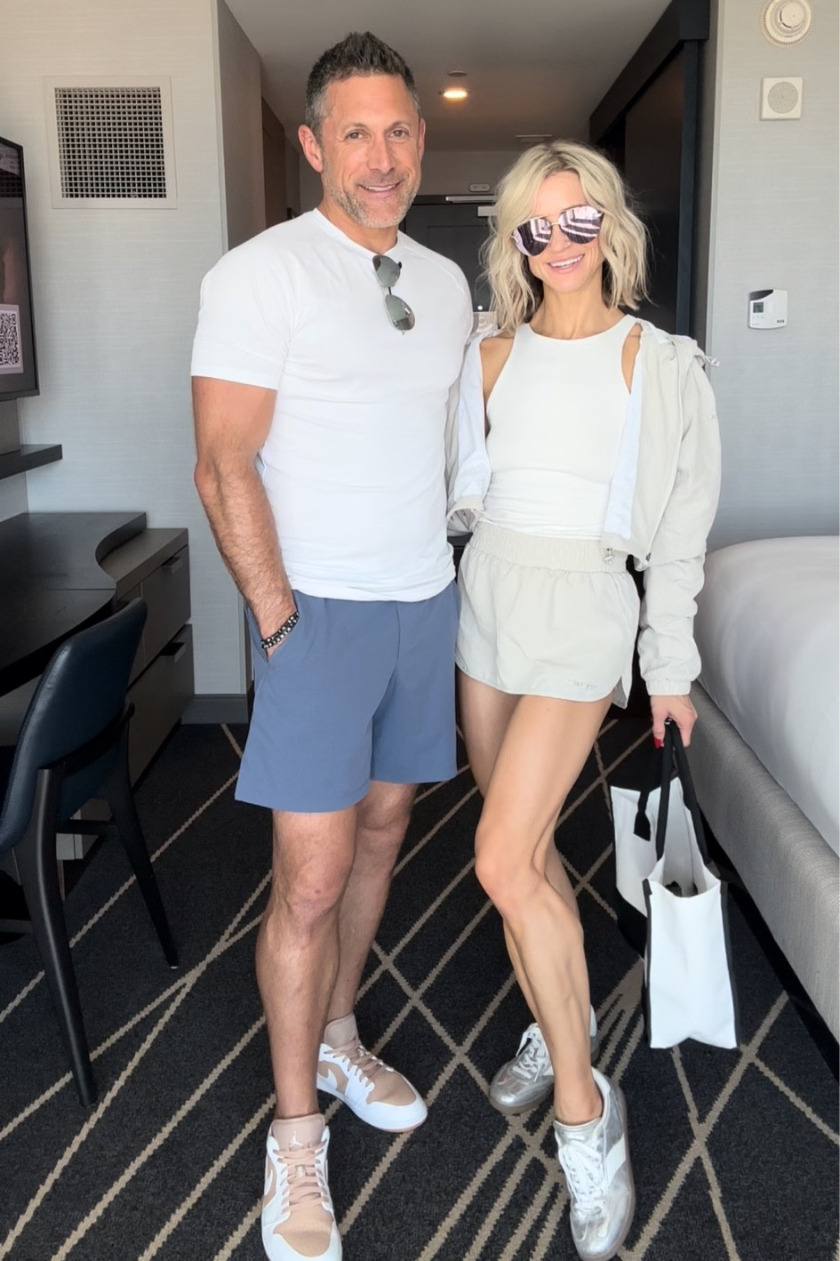 This little athletic skort and cropped jacket are going to be in rotation all summer long! 
There’s a pocket on one side of the skirt, and it is large enough for a phone. I am in an XS skort and a S jacket 

#LTKFindsUnder50 #LTKTravel #LTKActive