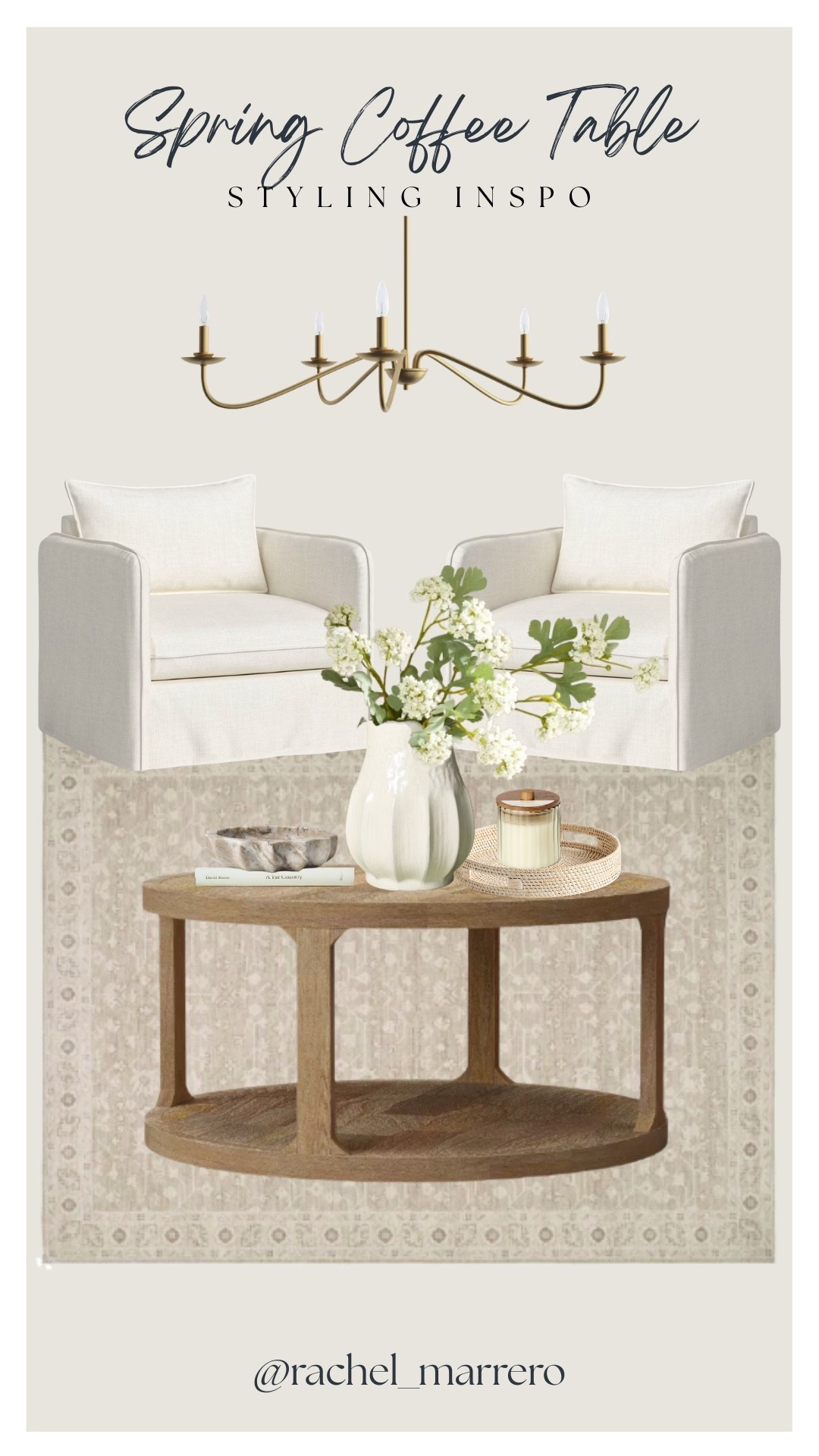 Spring coffee table decor ideas! 

Accent chairs, rug, coffee table, centerpiece, stems, vase, tray, candle 

#LTKSeasonal #LTKU #LTKHome