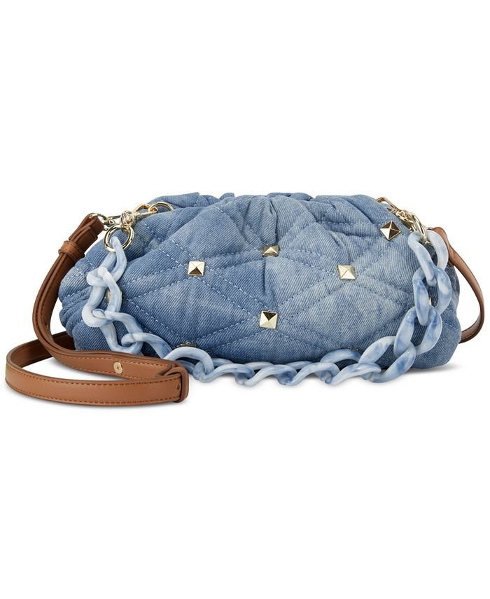 INC International Concepts Small KJ Quilted Denim Clutch, Created for Macy's  & Reviews - Handbag... | Macys (US)