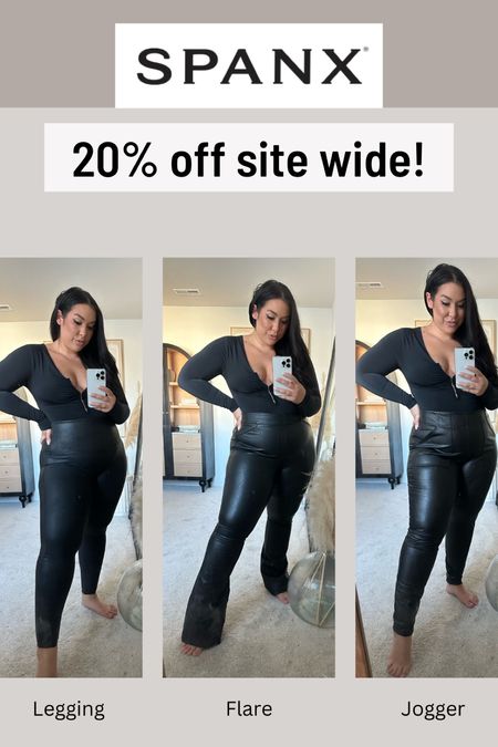 Spanx is 20% off site wide with some amazing prices on my closet staples! I love how size inclusive Spanx pants are and they’re so easy to dress up or down depending on the occasion. Don’t miss this sale! Leather Pants | Leather Leggings | Dress Pants | Work Pants | Office Outfit Ideas | Midsize Pants | Midsize Fashion

#LTKsalealert #LTKCyberweek #LTKcurves