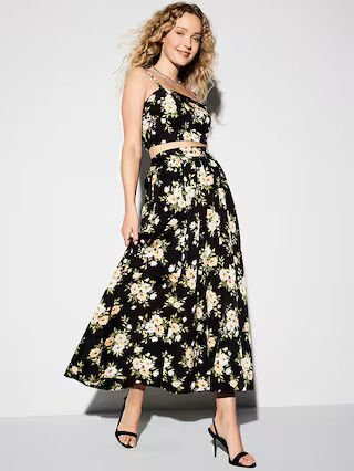 The Occasion by Old Navy High-Waisted Taffeta Midi Skirt | Old Navy (US)