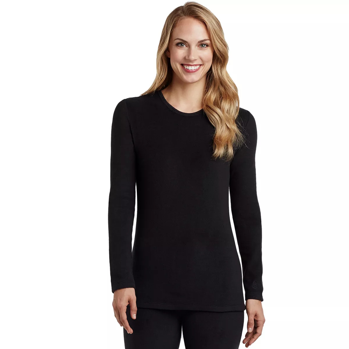 Women's Cuddl Duds® Fleecewear with Stretch Long Sleeve Crewneck Top | Kohl's