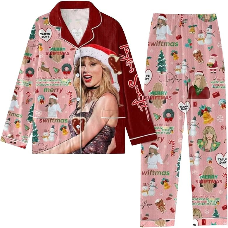 Christmas Pajamas Women Set ?????? ????? Eras Tour 1989 Shirts A... | Amazon (US)