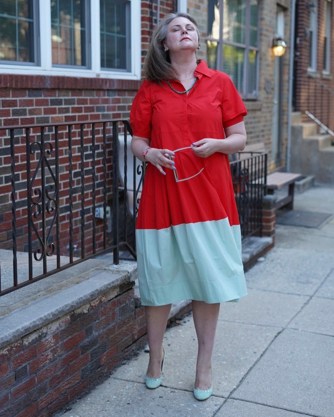The best color combination❤️💚

#LTKMidsize #LTKOver40 #LTKSaleAlert