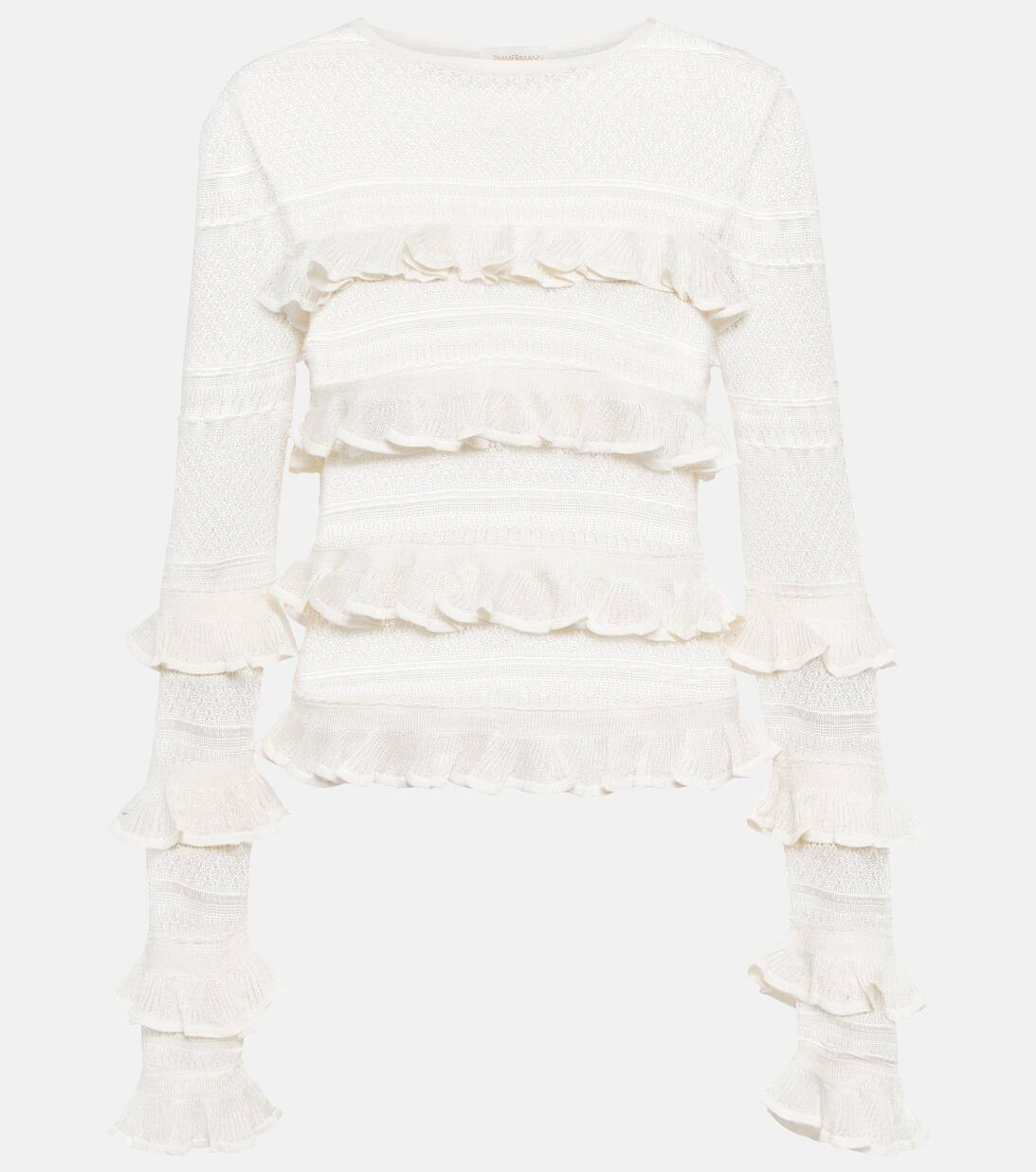 ZimmermannWonderland ruffle-trimmed top | Mytheresa (US/CA)