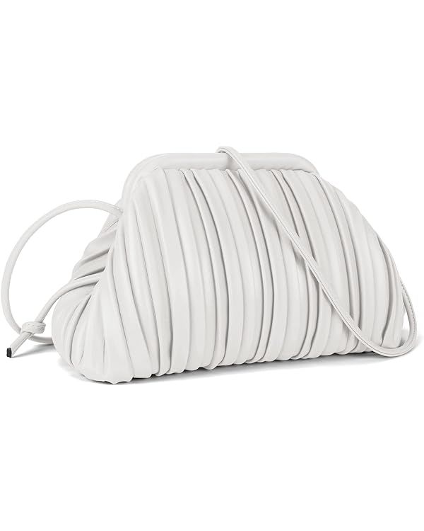 GLITZALL Clutch Purse and Dumpling Bag for Women,Designer Cloud Handbag and Ruched Bag with Detac... | Amazon (US)