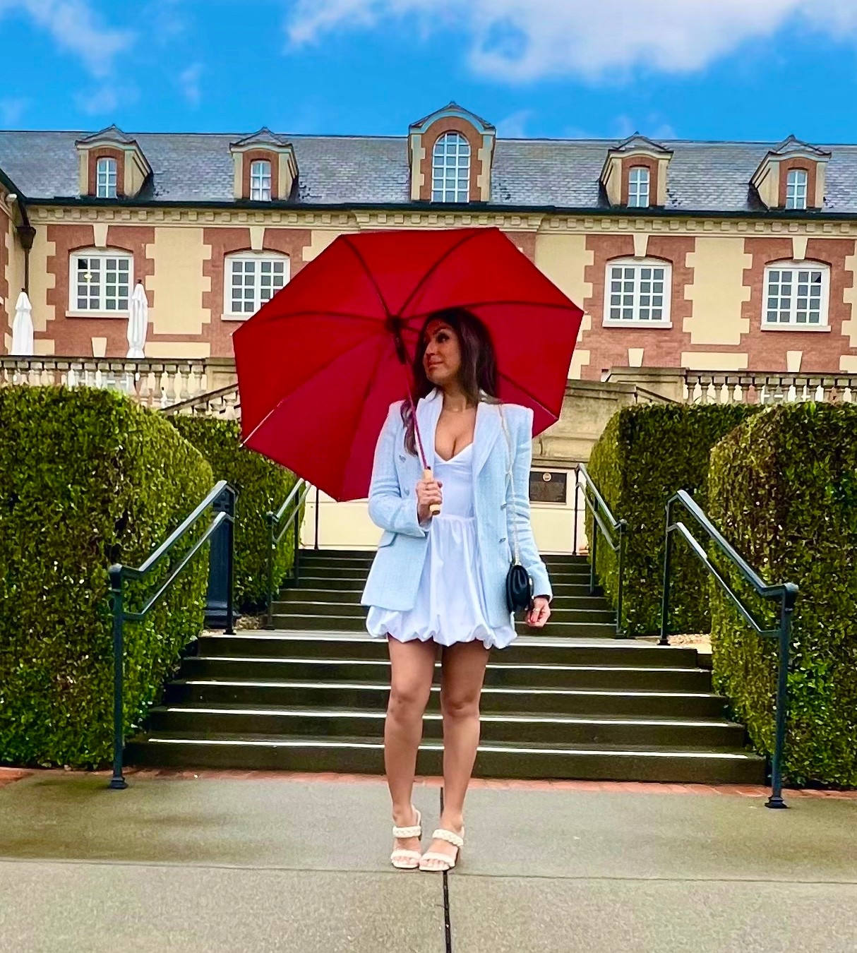 This is a perfect chic and classy outfit for a Napa Valley wine tasting trip! White poplin balloon dress size small, light blue tweed jacket is size xs and my Dolce Vita shoes are size 7.5 

#LTKPetite #LTKSaleAlert #LTKTravel