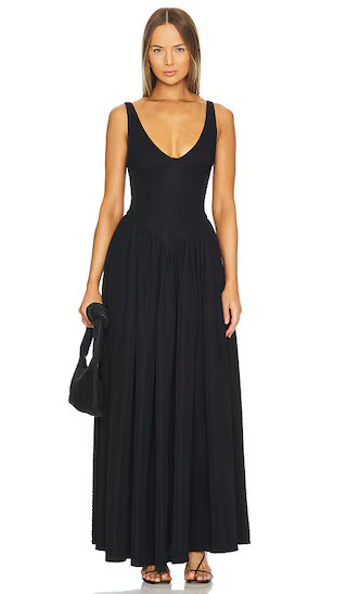 Isodora Long Dress in Black | Revolve Clothing (Global)