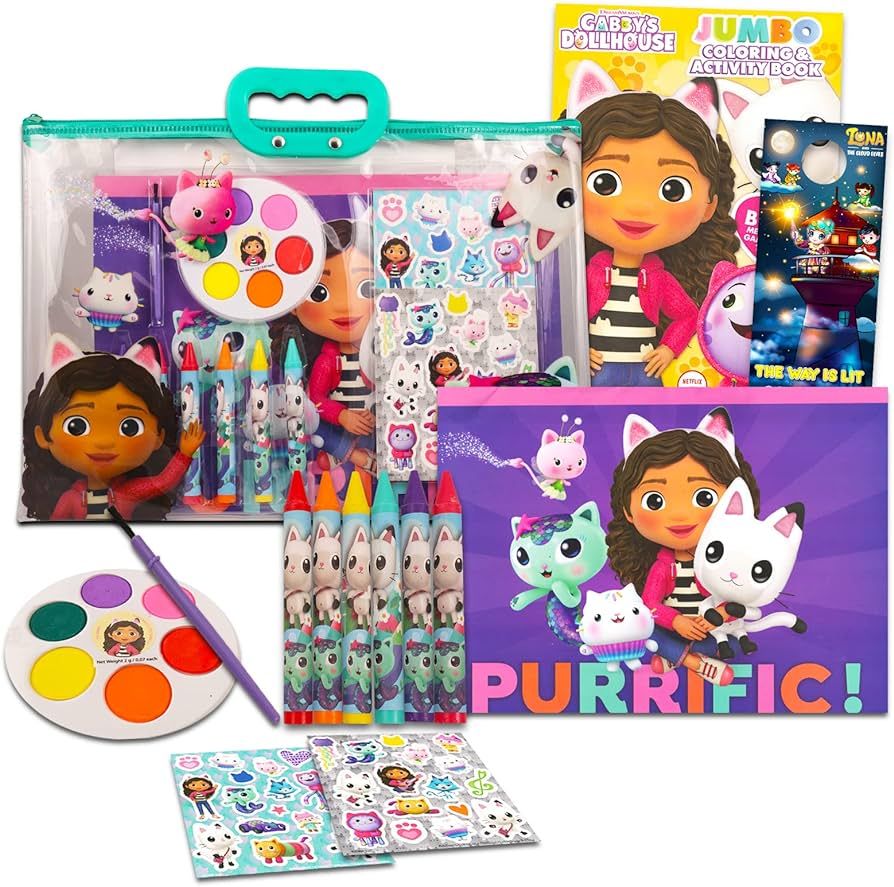 DREAMWORKS GABBY'S DOLLHOUSE Gabby's Dollhouse Ultimate Coloring and Activity Kit - Bundle Colori... | Amazon (US)