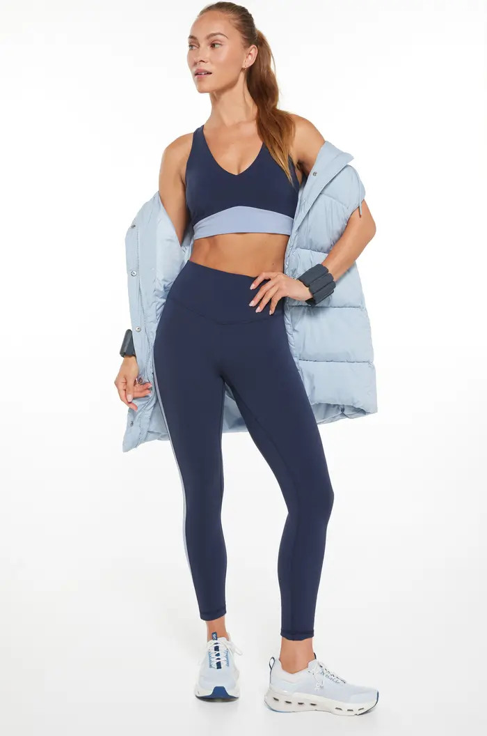 Studio Luxe Colorblock High Waist 7/8 Leggings | Nordstrom