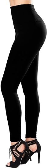 SATINA High Waisted Fleece Lined Leggings for Women - Available in 12 Colors | Amazon (US)