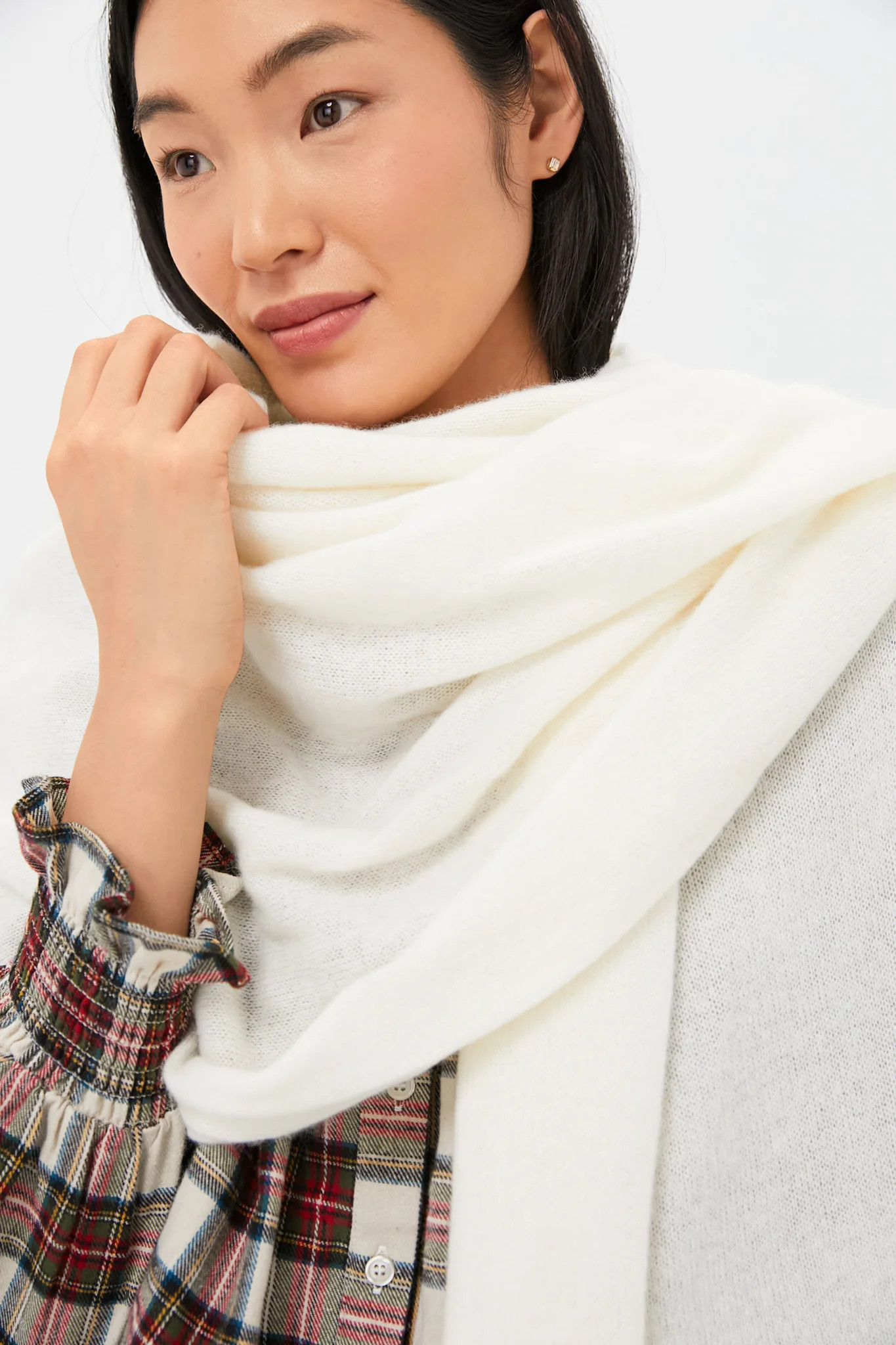 Ivory Cashmere Blanket Scarf | Tuckernuck (US)