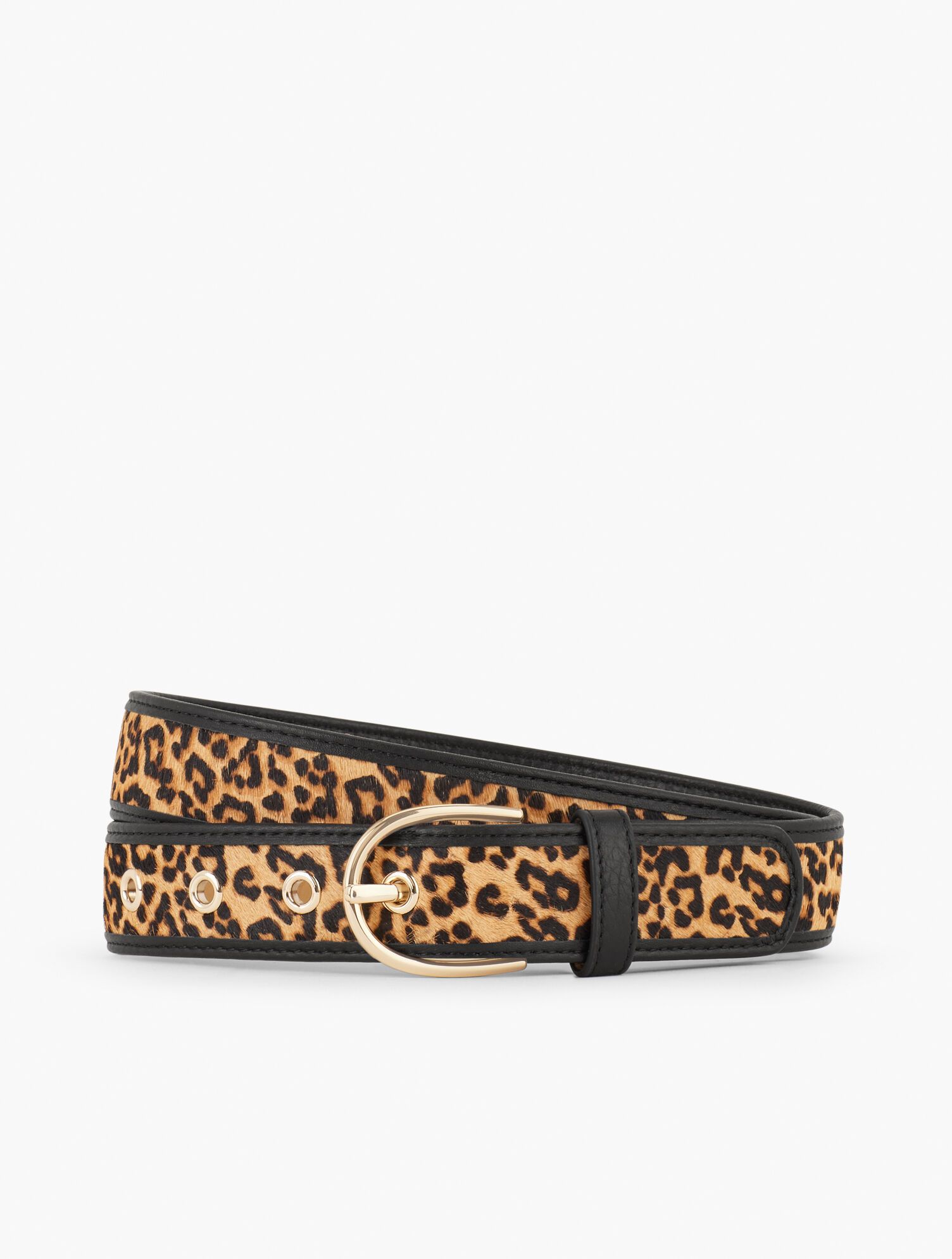 Leopard Leather Belt | Talbots