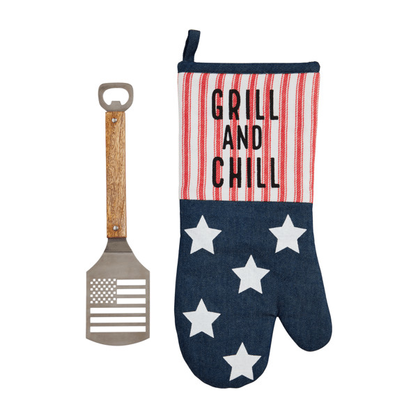 Denim Grill Mitt Set | Mud Pie
