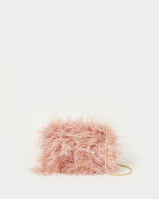 Zahara Blush Mini Feather Pouch | Loeffler Randall
