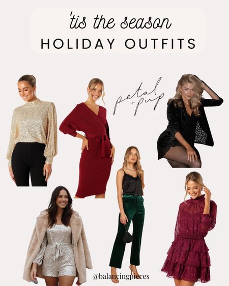 Holiday Outfits from Petal & Pup. #holidayoutfit #holidayparty #holidaydress 

#LTKHoliday #LTKparties