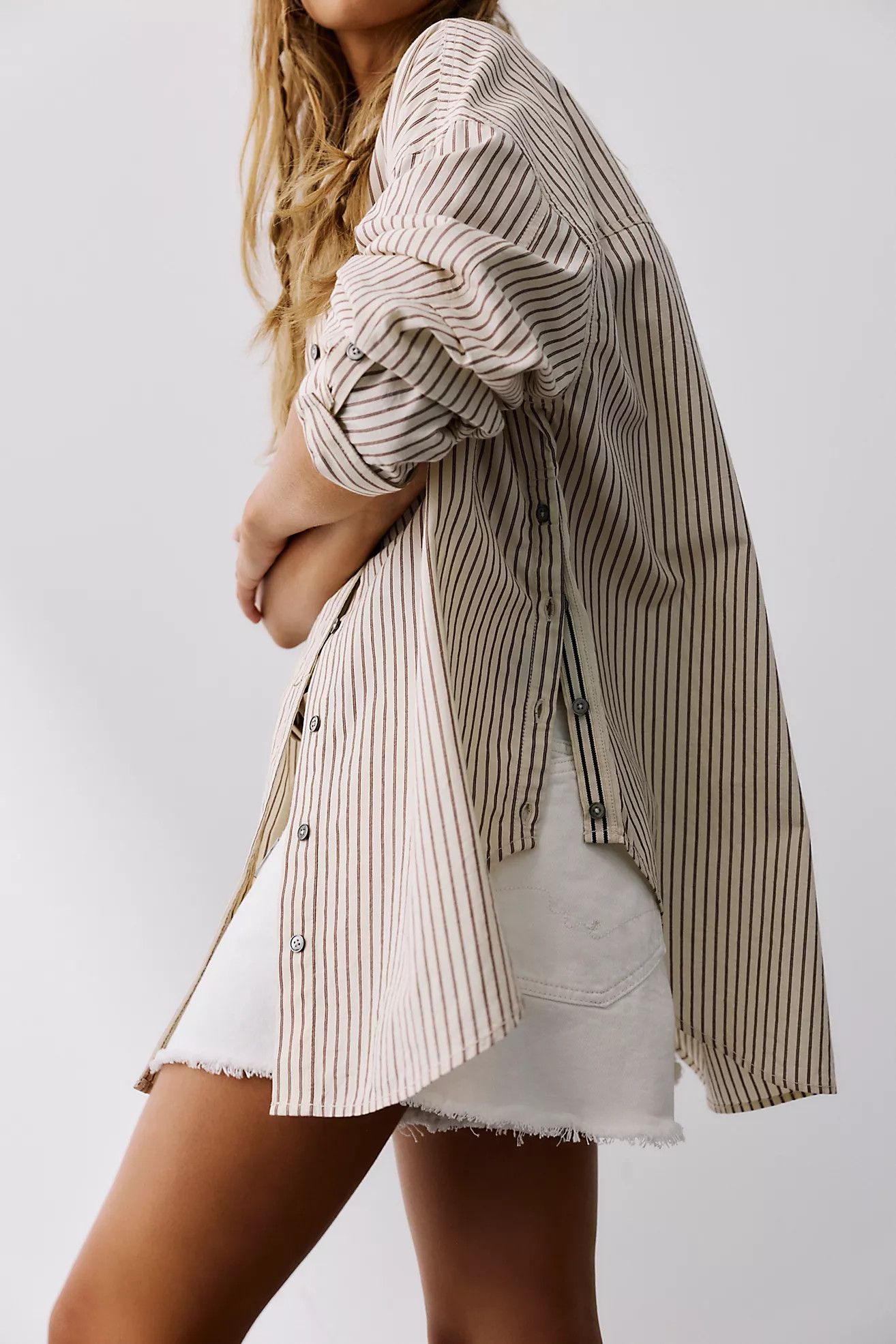 We The Free Lexi Striped Button Down Shirt | Free People (Global - UK&FR Excluded)