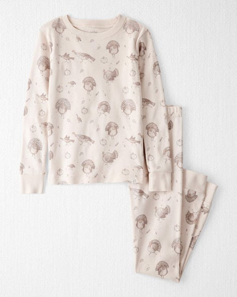 Little Planet Kid Boys Organic Cotton Pajamas In Turkey Trot Print Kids Size 4 Turkey Trot | Carter's Inc