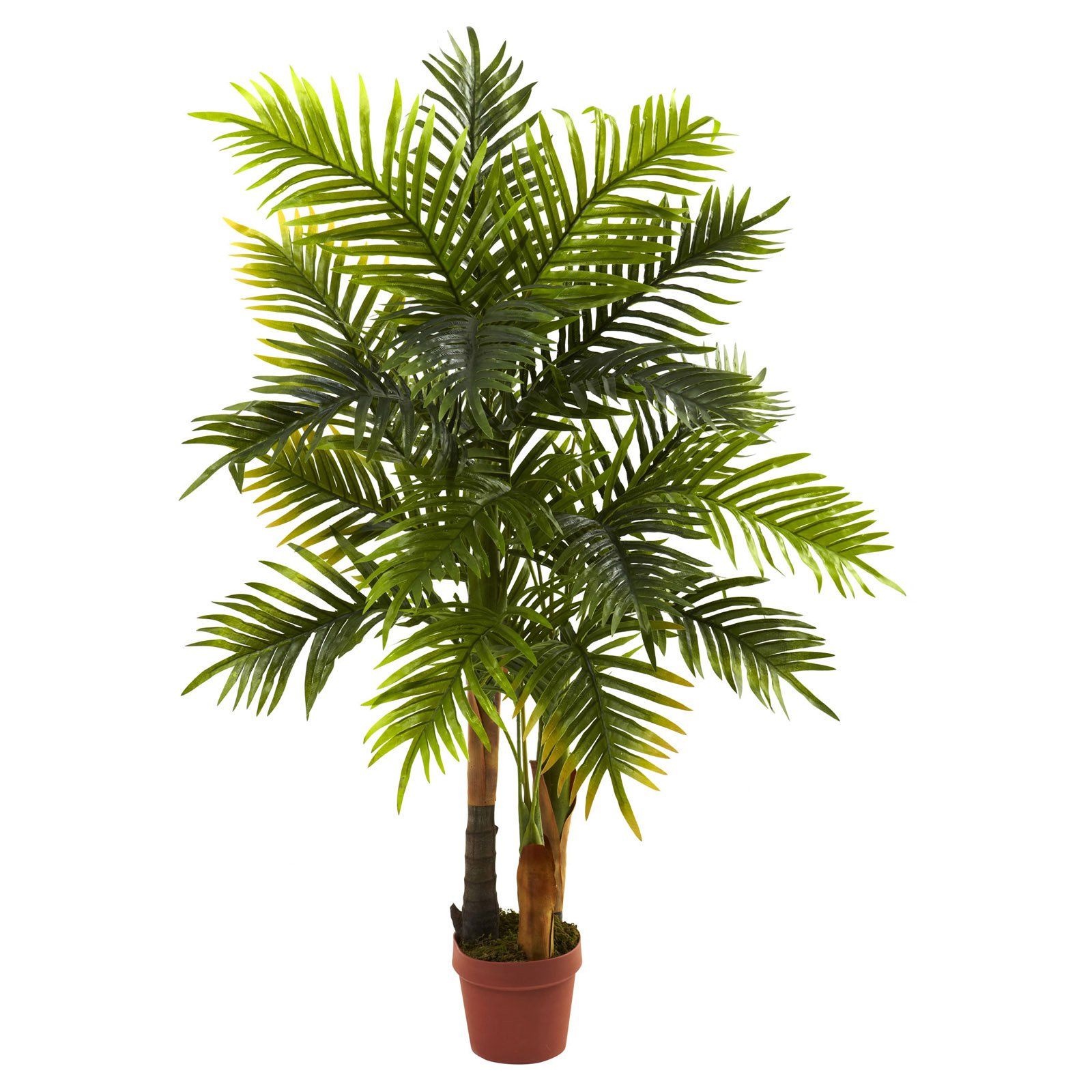 Nearly Natural 4ft. Areca Palm Artificial Tree (Real Touch), Green - Walmart.com | Walmart (US)