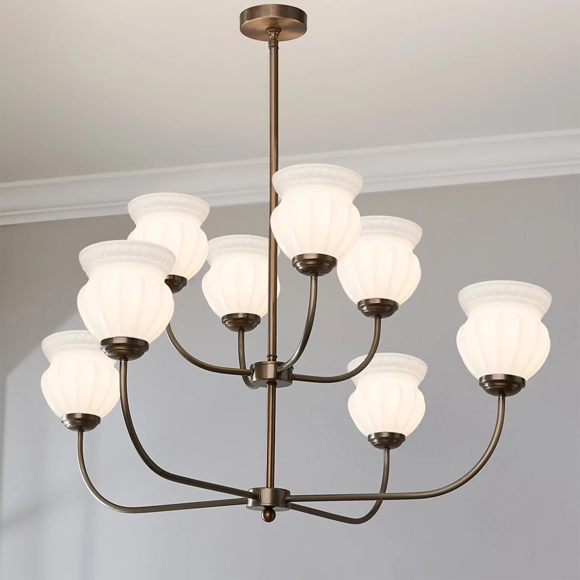 Chris Loves Julia Marlo Two-Tier Chandelier - 8 Light | Shades of Light