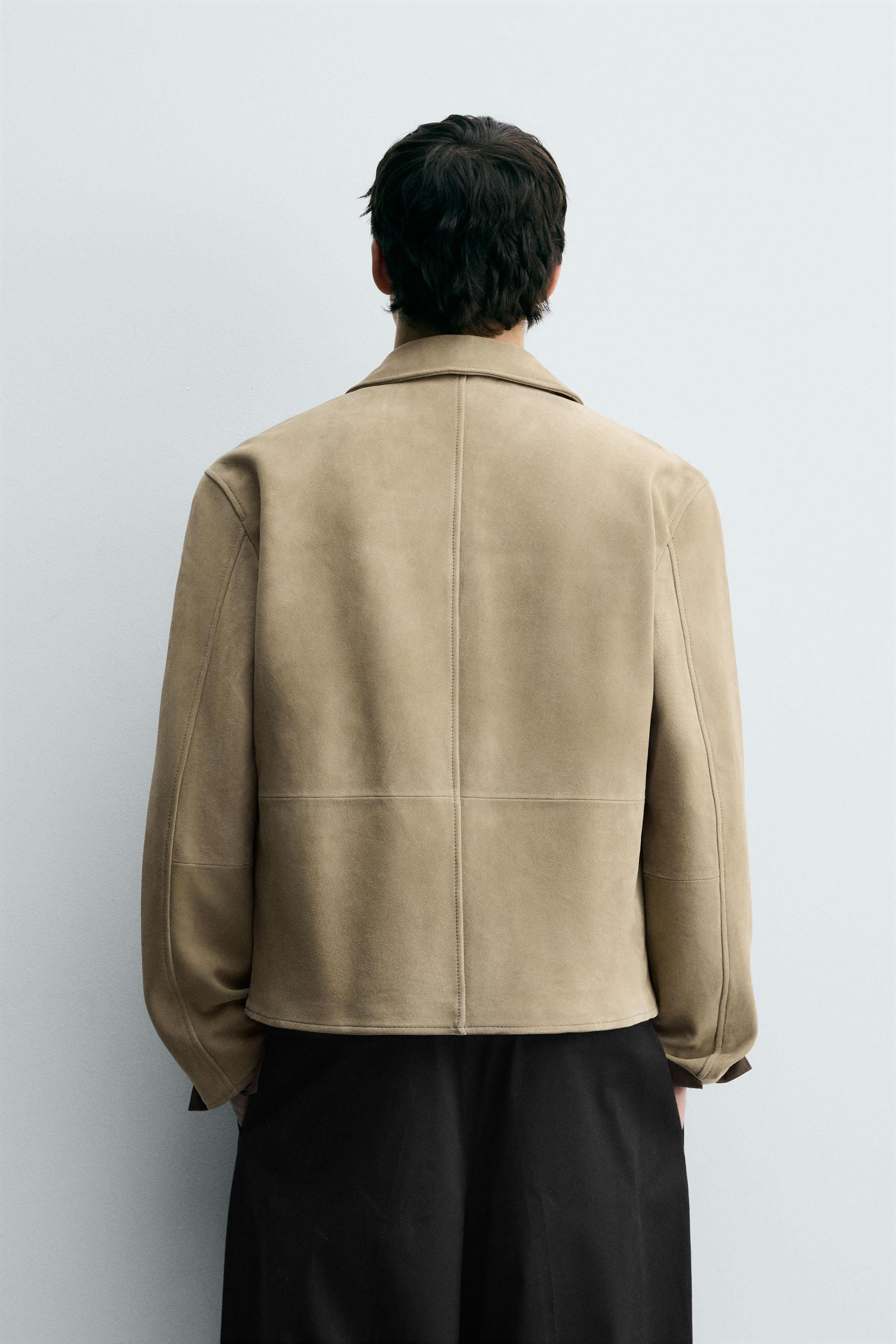 LEATHER SUEDE JACKET | Zara DE