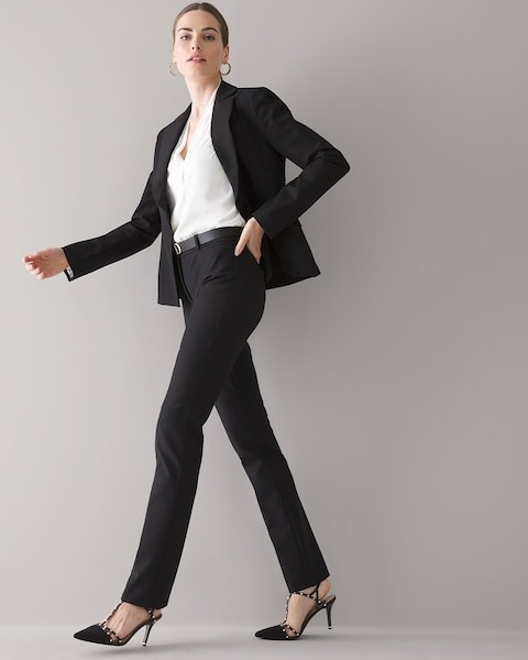 WHBM® Elle Slim Trouser Comfort Stretch Pant | White House Black Market