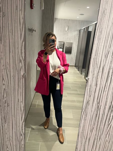 Come Barbie let’s go…to work. Major work wear Barbiecore vibes with this hot pink blazer. 


#LTKunder100 #LTKworkwear #LTKstyletip