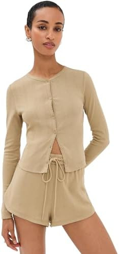 LE BOP Women's Audrey Pointelle Cardigan | Amazon (US)