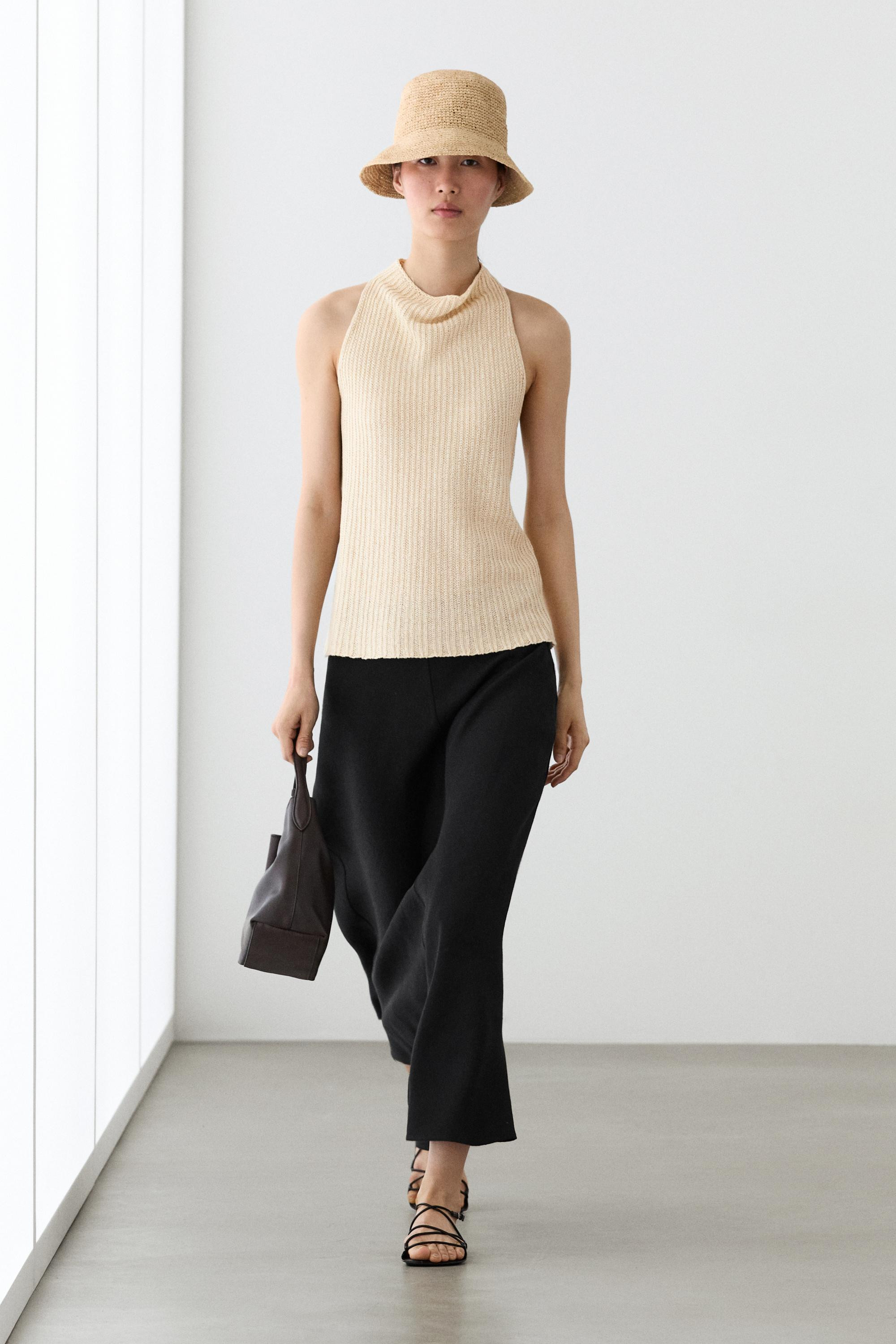 Gerader Midirock aus Leinen | Massimo Dutti DE