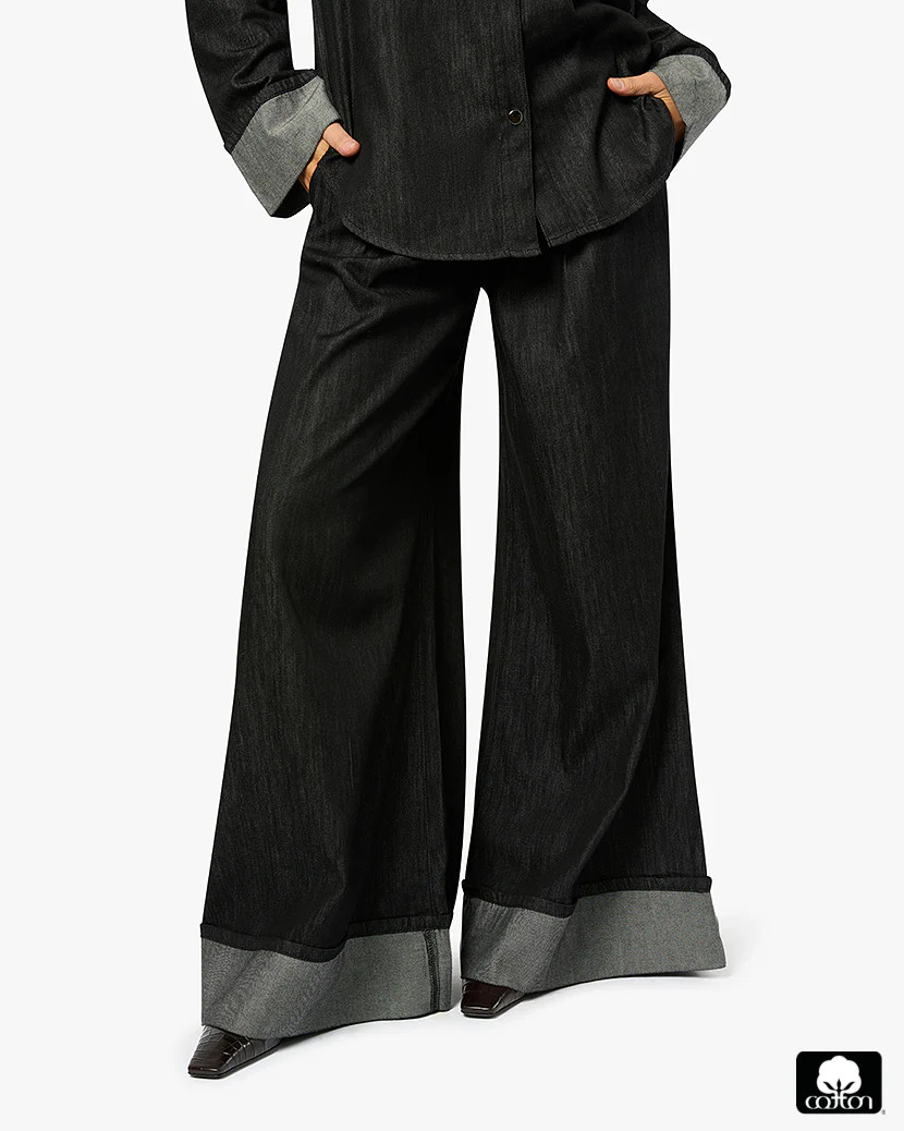 High Waisted Pleated Super Wide Leg Pant | We Wore What