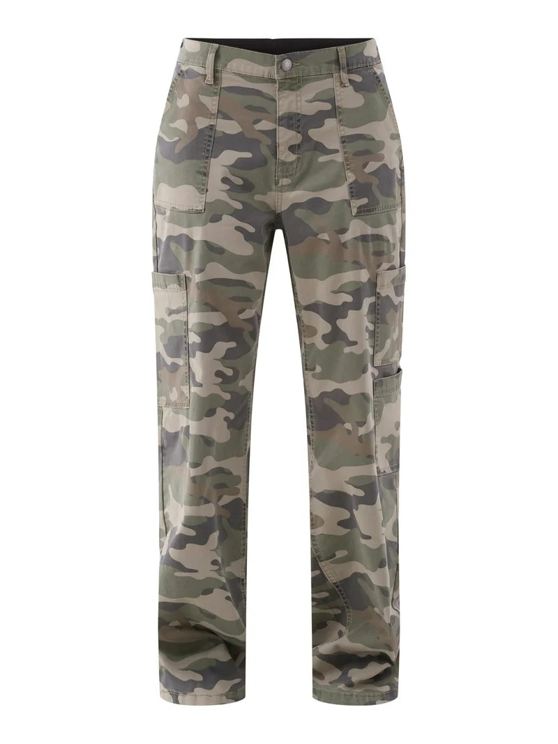 No Boundaries Wide Leg Cargo Pants, 31.5'' Inseam, Women’s - Walmart.com | Walmart (US)