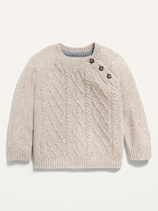 Unisex Cable-Knit Raglan Sweater for Baby | Old Navy (US)