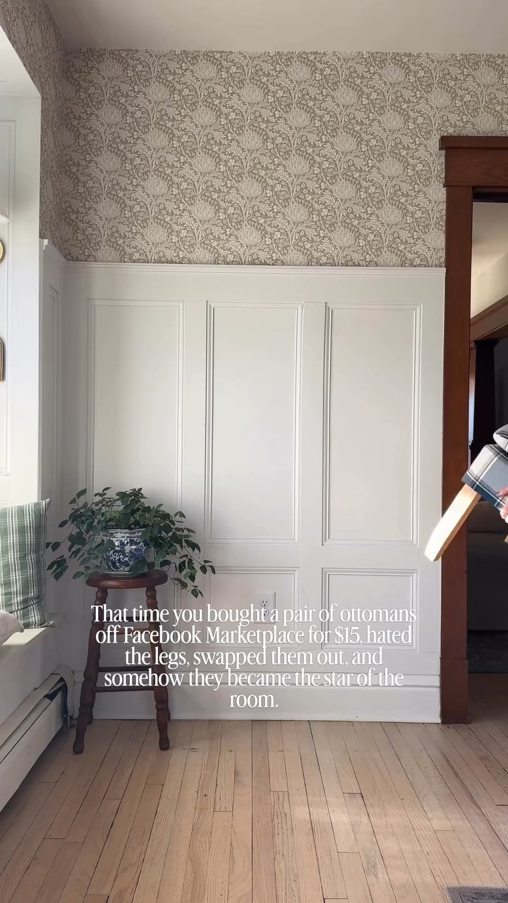 Some of my favorite pieces in our home are the ones that almost got left behind.

Comment SHOP below to get these vintage inspired legs in your DM’s!

I found these ottomans on Facebook Marketplace for $15, but I could not get past the original legs. They felt so disjointed. So I swapped them out, and suddenly they became one of my favorite pieces in the room.

A good Facebook Marketplace find is rarely about what it is. It’s about what it could be.

If you’ve ever passed up something because it wasn’t “perfect,” consider this your reminder to look twice. A tiny change can make something feel completely different.

Follow along for more old-home finds, cozy corners, and easy ways to make a home feel collected and personal.

-

#FacebookMarketplaceFind #ThriftedHome #CollectedHomeStyle #VintageInspiredDecor CozyHomeIdeas

https://liketk.it/6463b