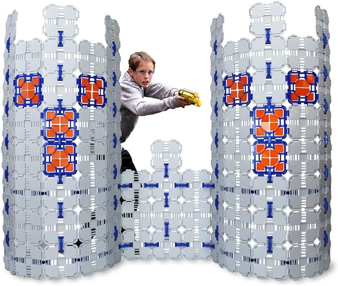 Blaster Boards - 4 Pack | Kids Fort Building Kit for Nerf Wars & Creative Play | 184 Piece Set | Amazon (US)