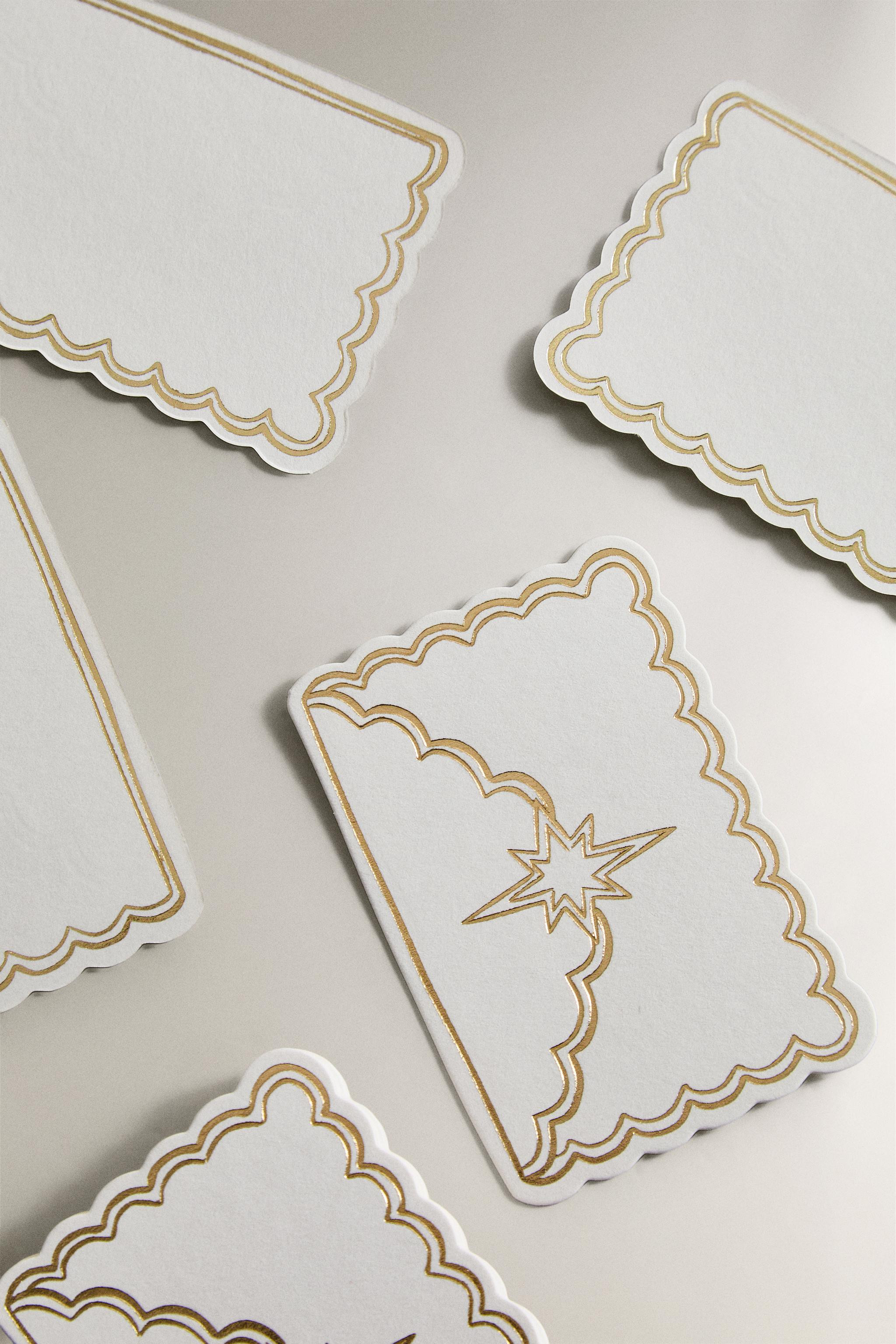 PACK OF CHRISTMAS ENVELOPE PLACE CARDS (PACK OF 12) | Zara UK