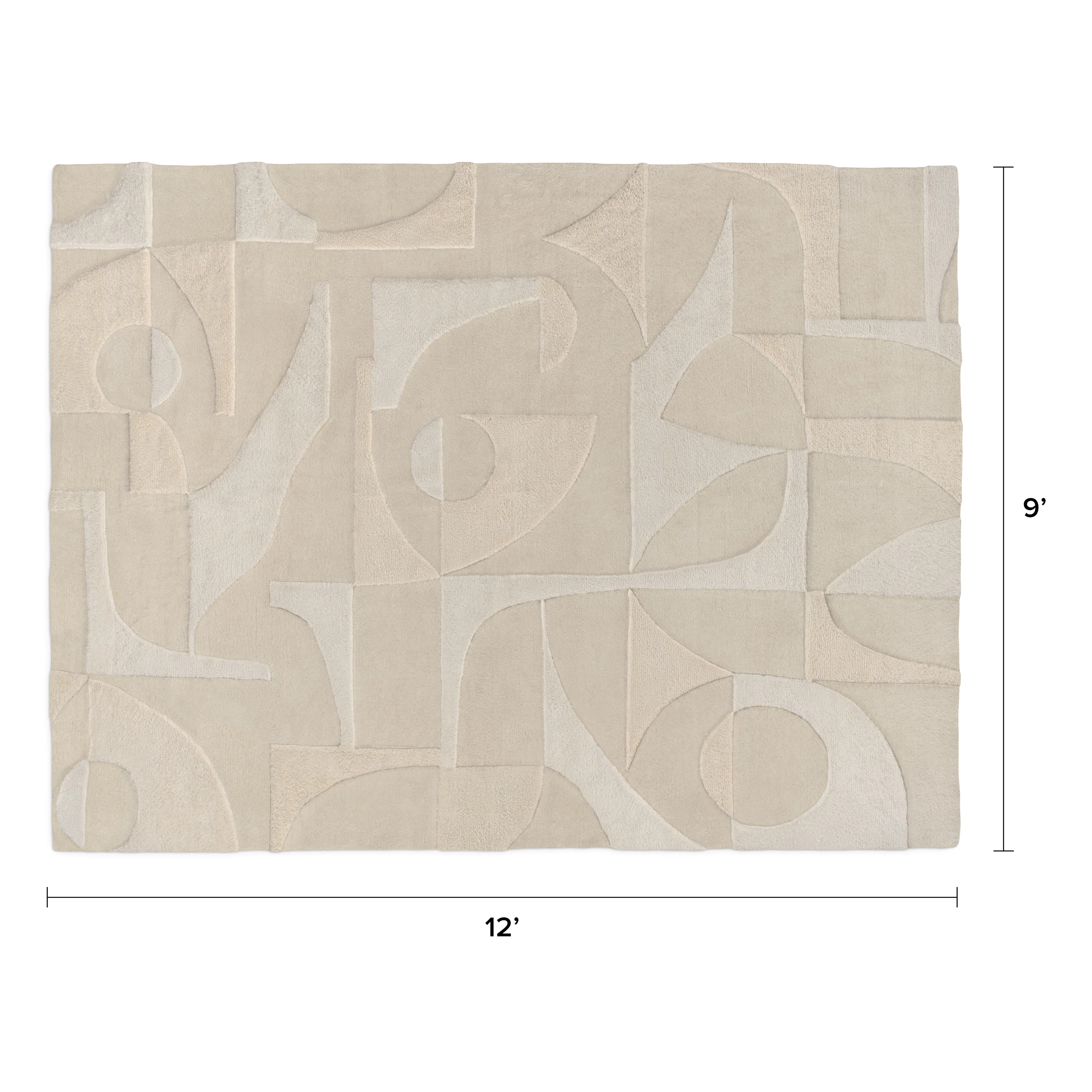 Fraya 9 x 12 Rug - Textured Ivory | Article