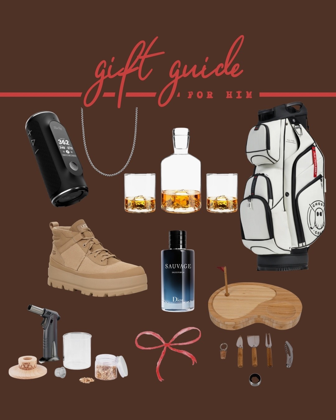 Gift guide for Him! Golf and whiskey focused unique gift ideas. 

#LTKHoliday #LTKGiftGuide #LTKCyberWeek